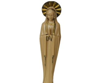 Virgin Mary Award for Excellence miniature figurine decor gift Italian Italy Catholic church art baptism confirmation Madonna Mother God