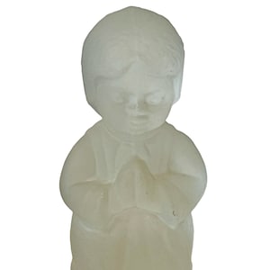 Frosted Glass Hummel Goebel Figurine Gift Sculpture Vtg Germany W Praying Girl 3