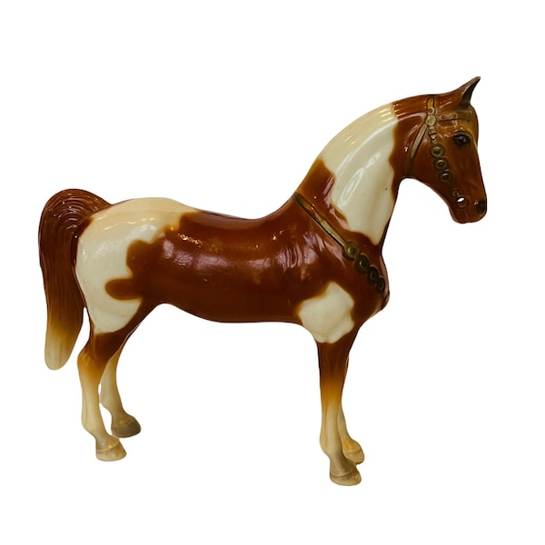 Breyer Horse Figurine Model Vintage 1960s vtg plastic resin toy saddle pony stallion ponies mare duke shire paint pinto kroll steha 7X6 AL4