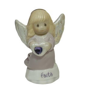 Precious Moments Birthday Gift Figurine Angel Faith Amethyst February birthstone
