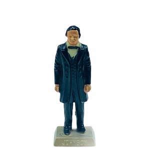 LOUIS MARX PRESIDENTER 1960-talet miniatyr plastleksaksfigur historiska memorabilia politisk skollärare gåva verktyg 1700-talet Andrew Johnson