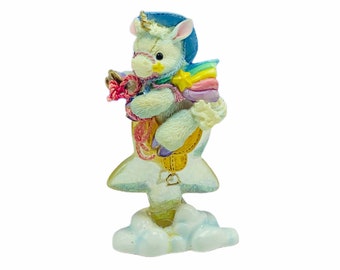 STARLIGHT STARBRIGHT UNICORN figurine sculpture vintage enesco magical horse gift decor rainbow pony Hitch your dreams to a star