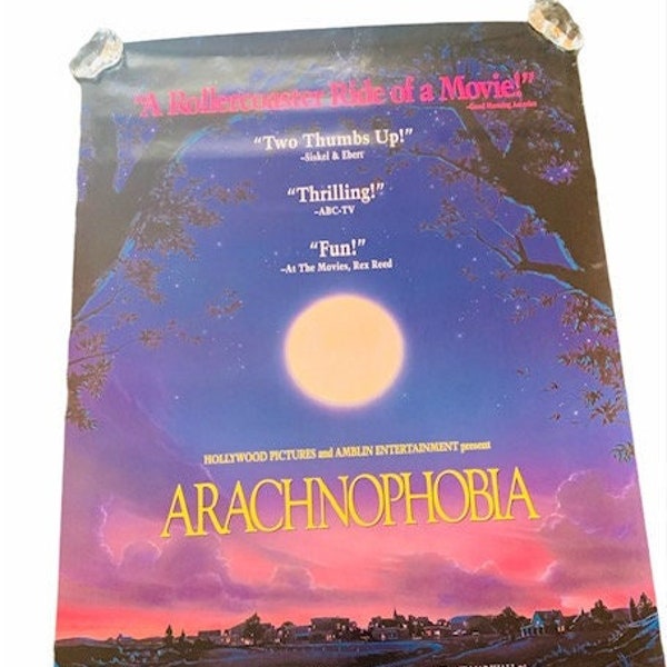 Movie Theater Cinema Poster Vintage Lobby Card Advertising Theatre Original ephemera wall vtg 1990 Arachnophobia John Goodman Jeff Daniels