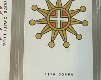 Army Corps Military Trading Card 1925 Tobacco John Player Son Sign 11th Division