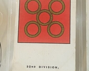 Army Corps Military Trading Card 1925 Tobacco John Player Son Sign 32nd Division