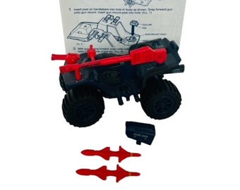 Frettchen ATV 1985 Gi Joe Cobra ARAH Figur Fahrzeug Hasbro COMPLETE vtg Spielzeug 4 Rad