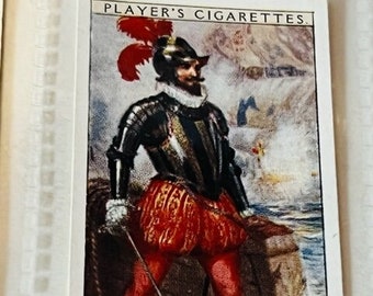 John Player Sons Tobacco Card Navy Military Naval Dress History Officer 1590 vtg