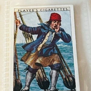 John Player Son Tabakkarte Marine Militär Marine Kleid Geschichte Seemann 1663 Boot