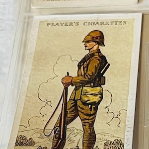 John Player Son Tabakkarte 1939 Uniform Militär Armee Lovat Scouts Gewehr US