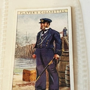 John Player Son Tabakkarte Marine Militär Marine Kleid Geschichte BooteWain 1863 us