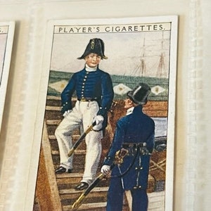 John Player Son Tabakkarte Navy Militär Marine Kleid Geschichte Midshipmen 1833