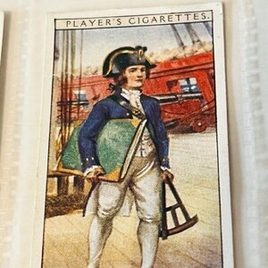 John Player Son Tabakkarte Navy Militär Marine Kleid Geschichte Midshipman 1790