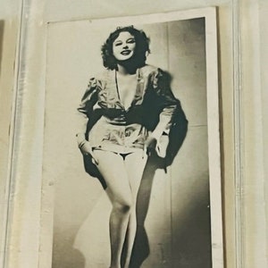 Carreras Tobacco 1939 Trading Card filme belezas do palco foto Gary Miles perna real