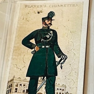 John Player Son Tobacco Card 1939 Uniform Territorial Army Robin Hood Rifle corp