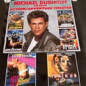 Cinema Cinema Poster Lobby Card 1980 Dudikoff Bridge Hell Track 29 Blood