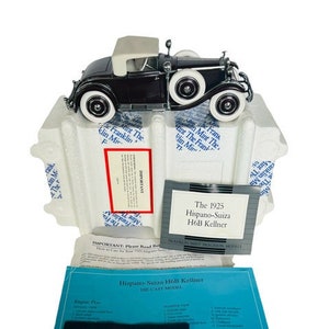 Franklin Mint Danbury Diecast Car model die cast Box 1925 Hispano Suiza Kellner