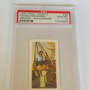 Freibeuter Piraten Raiders Sammelkarte 1960 Cadet Sweets England Buckinghamshire Nachlass