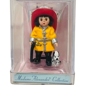 Madame Alexander Mini Figure Hallmark Merry Miniatures Fire Fighter Wendy 1997