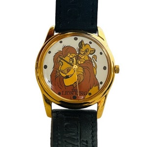 The Lion King Timex Walt Disney Watch vtg Disneyland wristwatch simba mufasa cub