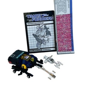 Bombshell Transformers robot figure Hasbro Takara G1 COMPLETE insecticon vtg toy BMC2