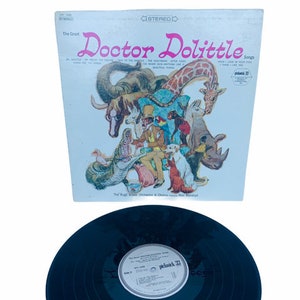 VINYL RECORD VINTAGE 33 rpm music album lp vtg mcm 12 inch 12&quot; case cover 1967 Doctor Doolittle Dr Pickwick Bugs Bower Orchestra