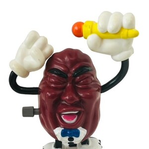 California Raisins figura aplauso TM antropomórfico vtg juguete terminar micrófono