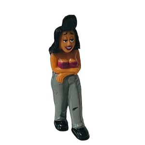 Homies Shop Toy Figure vinyl global lowrider Series 5 Happy Latina girl hair vtg