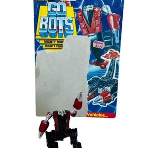 Figura de Gobots de Scorp Scorpion, juguete de robot Go Bots, modelo VTG de 1985, Tonka, tarjeta Transformers BMC2