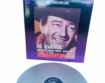 LASER DISC VINTAGE Movie laserdiscs electronic 12 inch 12" original case film discovision 1984 The Searchers John Wayne Western Natalie Wood