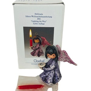 Degrazia Hummel Goebel figurine box Germany native ornament Lighting way candle