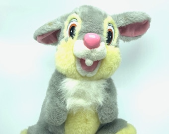 WALT DISNEY PLUSH stuffed animal vintage collectible disneyana disneyland world vtg Thumper bunny rabbit Bambi 1992 mattel