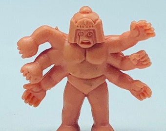 M.U.S.C.L.E. MEN MATTEL vtg 1980s muscle miniature flesh toy action figure wrestling anime kinnikuman vintage #199 Ashuraman childhood