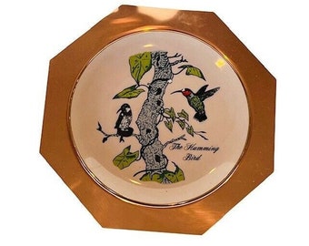 Hummingbird Copper Collector Plate Canada Fantasy Copperware humming bird gift