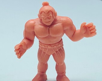 M.U.S.C.L.E. MEN MATTEL vtg 1980s muscle miniature flesh toy action figure wrestling anime kinnikuman vintage #156 Rikishi wolf man sumo