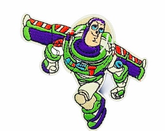 TOY STORY PATCH vintage Walt Disney collectible apparel emblem souvenir sew on jacket Buzz Lightyear Tim Allen 1998 vtg infinity beyond