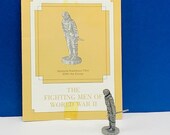 FRANKLIN MINT PEWTER The fighting men of world war ii 2 two miniature soldier figurine coa vtg ww2 wwii Japanese Kamikaze pilot 205th air