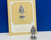 FRANKLIN MINT PEWTER The fighting men of world war ii 2 two miniature soldier figurine coa vtg ww2 wwii Private Chinese national army