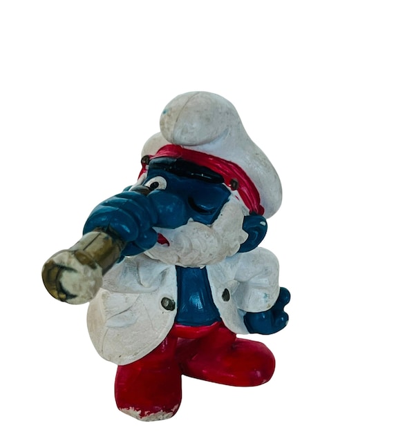 Schlümpfe Spielzeugfigur Peyo Schleich Bully Germany 1978 vtg 20039 Holzhammer