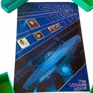 Kino Kino Poster vtg Lobby Karte 1986 Star Trek IV 4 Voyage Home NB us