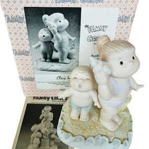 Family Circus figurine by Bil Bill Keane for Clay in Mind NIB box vintage enesco anthropomorphic children kids baby babies Audio Trouble