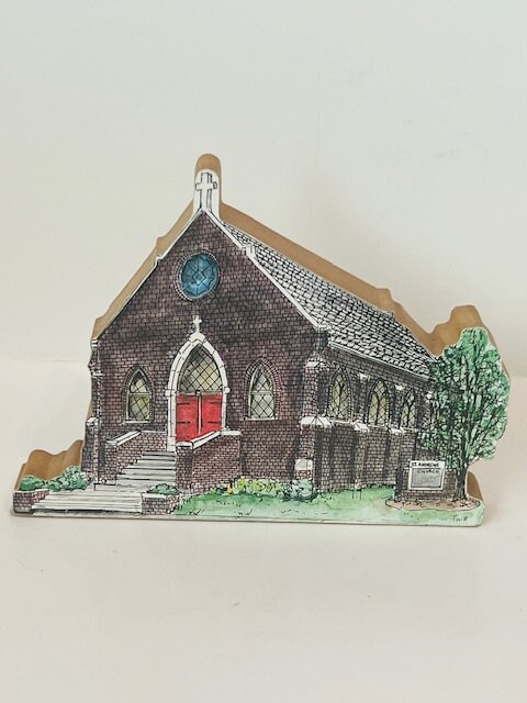 Reinbrook House Cottage Shelf Sitter Figurine Vtg St Andrews Episcopal Church