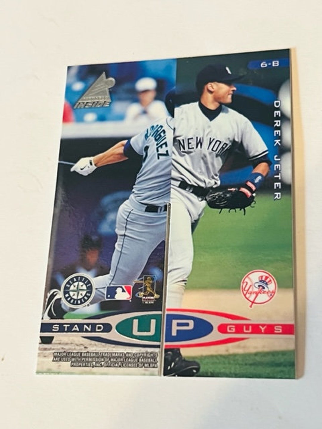 Stand up Guys Die Cut Baseball Card Sp Insert 1998 Pinnacle Derek Jeter