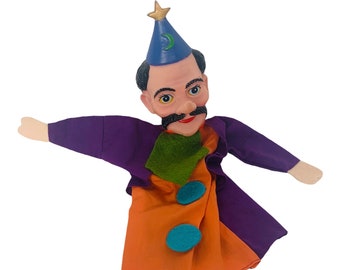 Mr Fred Rogers Neighborhood Hand Puppet Character Castle King Friday Sesame Street Jim Henson Muppets Vintage figure vtg Court Jester BM3