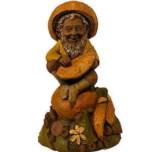 Tom Clark figurine gnome elf SIGNED Cairn sculpture Julius orange Aries fruit