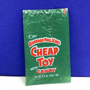 GARBAGE PAIL KIDS Vintage Trading-Karte Spiel Puzzps Werbung imperiale Spielzeug gpk vtg retro 1986 billige Spielzeug Süßigkeiten-Wrapper nur grün