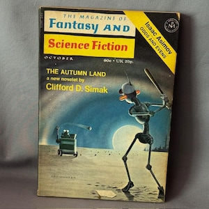 Vintage Science Fiction Fantasy Taschenbuch Buch Magazin Sci Fi Space 1957 Simak Autumn Land