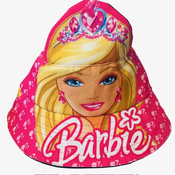 Barbie Doll Bucket Hat Cap Princess Crown Pop up Rim Vtg  display picture 3