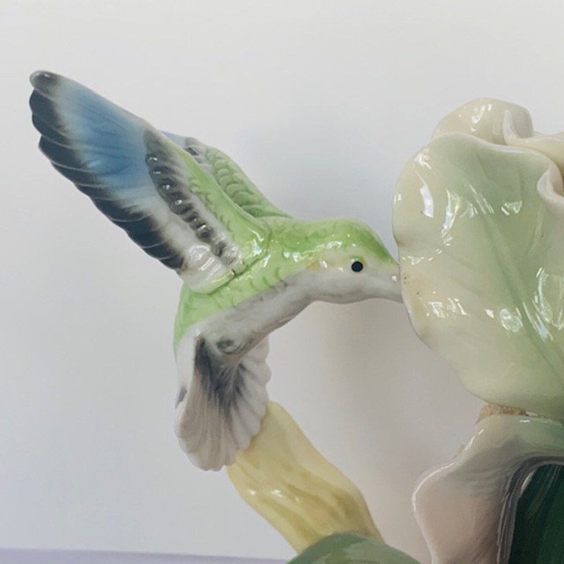 HUMMINGBIRD PORCELAIN FIGURINE Vintage Humming Bird Statue Etsy