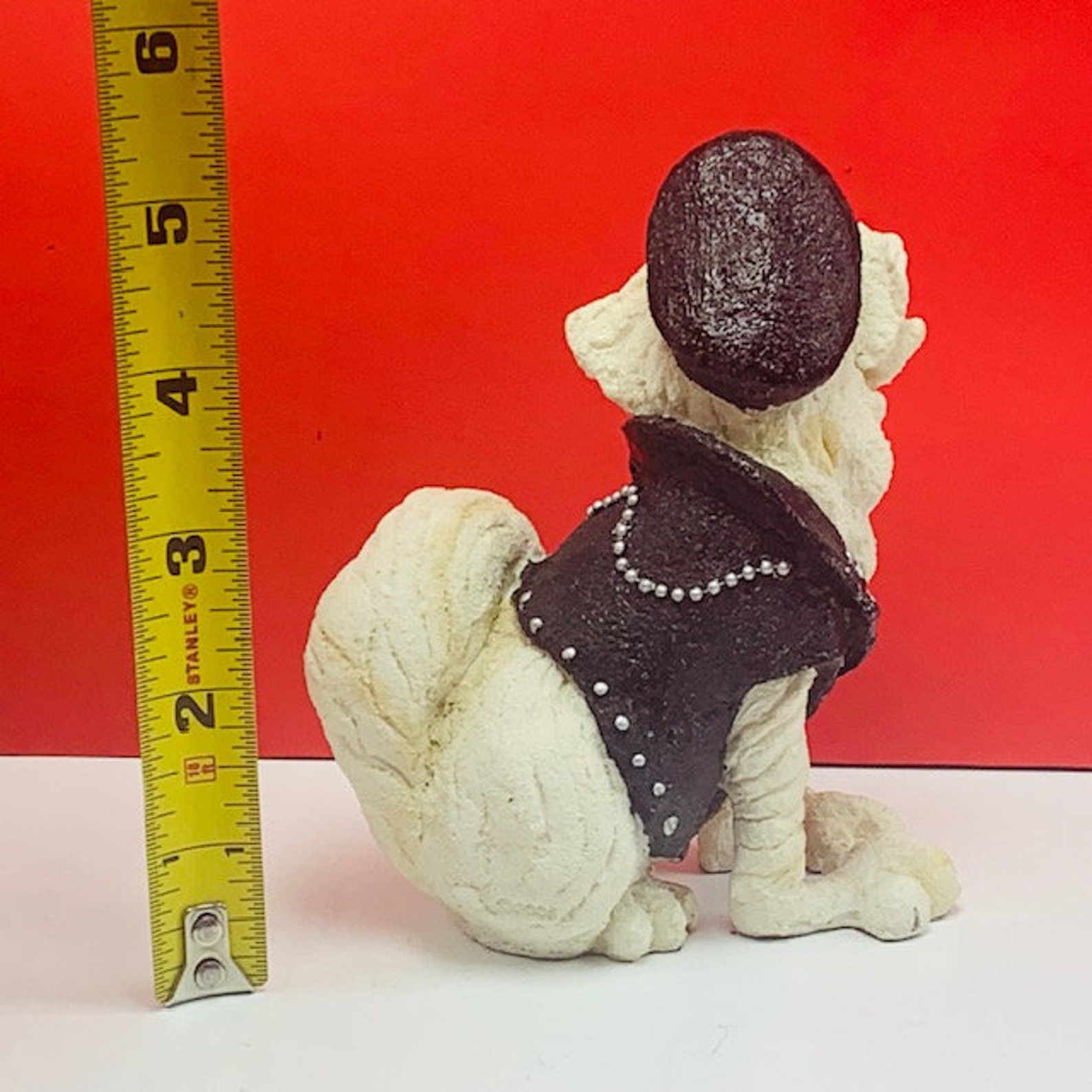 CAT KITTEN FIGURINE Vintage Resin Stone Sculpture Statue Home Etsy