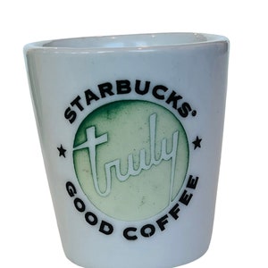 Starbucks Good Coffee Shotglass vtg shot glass barware Truly espresso vintage